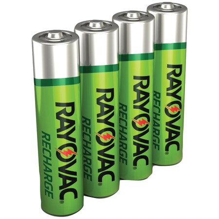 Rayovac Ready-to-Use NiMH Rechargeable AAA Batteries, Pack/4 LD724-4OPB